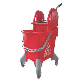 Image of Stronghold Healthcare Kentucky Mop Bucket Red 25Ltr 