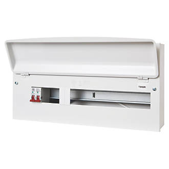 Image of MK Sentry 21-Module 19-Way Part-Populated Main Switch Consumer Unit 