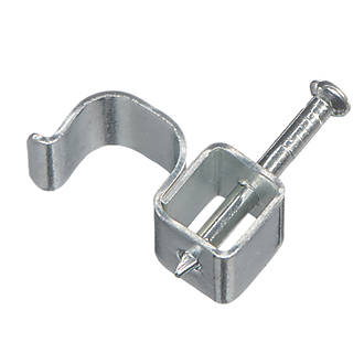 Image of Deta Fire Rated Cable Clips 4mmÂ² Silver 100 Pack 