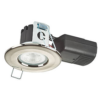 Image of Collingwood H2 Lite 500 Fixed Fire Rated LED Downlight Brushed Steel 5W 500lm 