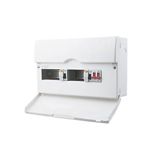Image of British General 16-Module 10-Way Part-Populated High Integrity Dual RCD Consumer Unit 