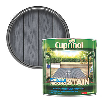 Image of Cuprinol Anti-Slip Decking Stain Silver Birch 2.5Ltr 