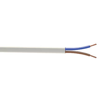 Image of Time 2192Y White 2-Core 0.75mmÂ² Flexible Cable 50m Drum 
