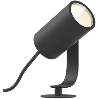 Image of Philips Hue Lily Outdoor LED Smart Spotlight Base Unit Anthracite 8W 600lm 