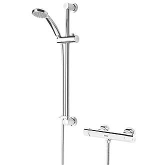 Image of Bristan Frenzy Rear-Fed Exposed Chrome Thermostatic Bar Mixer Shower 