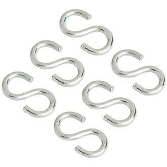 Image of Diall S-Hooks Zinc-Plated 25 x 3mm 6 Pack 