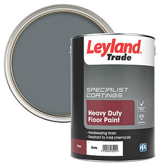 Image of Leyland Trade Heavy Duty Floor Paint Slate 5Ltr 
