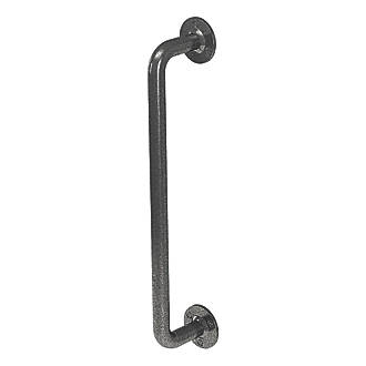 Image of Rothley Angled Household Steel Grab Rail Pewter 457mm 