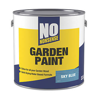Image of No Nonsense Garden Colour Wood Paint Semi-Matt Sky Blue 2.5Ltr 
