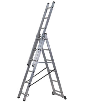 Image of Werner 3-Section 4-Way Aluminium Combination Ladder 3.51m 