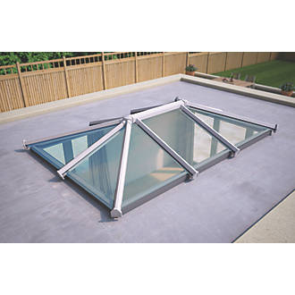 Image of ATT Fabrications Ltd Clear Glass Roof Lantern White 3000 x 2000mm 