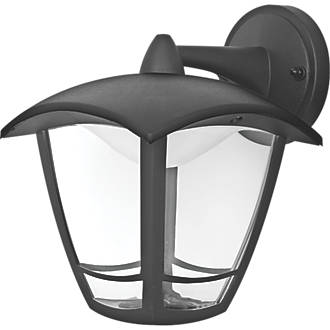 Image of Luceco Outdoor LED Top Arm Coach Lantern Black 8W 640lm 