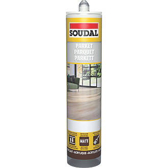 Image of Soudal Parquet & Timber Sealant & Filler Light Grey 290ml 