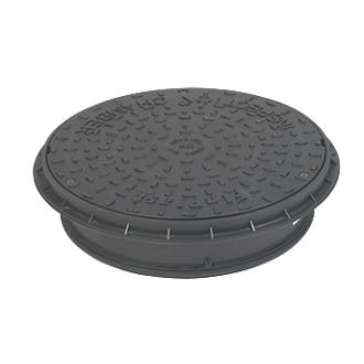 Image of FloPlast Push-Fit Round Restricted Access Chamber Lid 450mm 