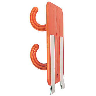 Image of Tidi Cable 2-Hook Temporary Cable Holders Dark Orange 10 Pack 