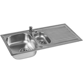 Image of Astracast Aegean Stainless Steel Sink & Tap Pack 1.5 Bowl 965 x 500mm 