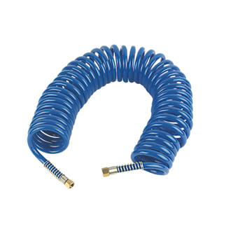 Image of Erbauer Coiled Air Hose 8mm x 10m 