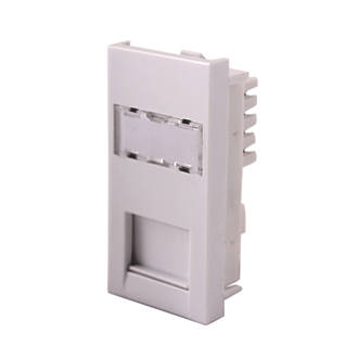 Image of LAP Modular Cat 6 RJ45 Ethernet Socket White 