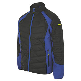 Image of Goodyear GYJKT013 Quilted Lightweight Windproof Jacket Black/Blue Medium 40" Chest 