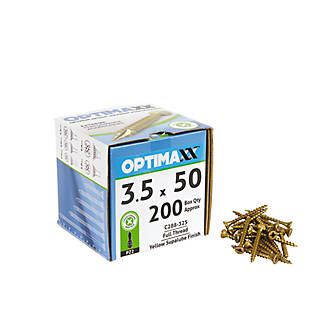Image of Optimaxx PZ Countersunk Wood Screws 3.5mm x 50mm 200 Pack 