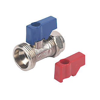 Image of Compression Washing Machine Valve Without Check Valve 15mm x 3/4" 