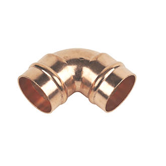 Image of Flomasta Solder Ring Equal 90Â° Elbows 28mm 2 Pack 