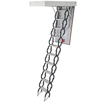 Image of TB Davies MiniFold Insulated 1-Section Metal & Plastic Loft Ladder 3m 