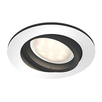 Image of Philips Hue Miliskin Adjustable Head Recessed Smart Lighting Downlight & Wireless Dimming Switch 5.5W 250lm 