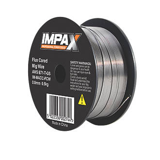 Image of IMPAX Flux-Cored MIG Welding Wire 0.5kg 0.8mm 