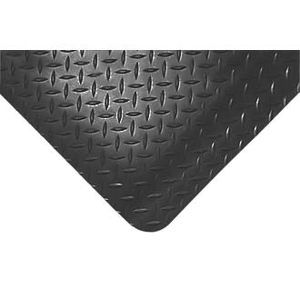 Image of COBA Europe Deckplate Anti-Fatigue Floor Mat Black 18.3m x 1.2m x 14mm 