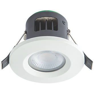 Image of 4lite Fixed Fire Rated LED Downlight Matt White 7W 720lm 