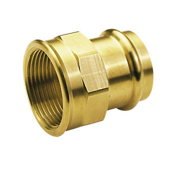 Image of Conex Banninger B Press Copper Press-Fit Adapting Straight Female Connector 15mm x 1/2" 5 Pack 