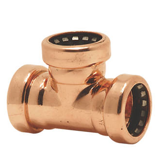 Image of Tectite Sprint Copper Push-Fit Equal Tee 15mm 