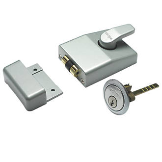Image of Eclipse 70091SCS Traditional Night Latch Satin Chrome 62mm Backset 