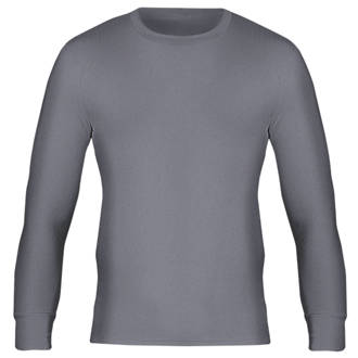 Image of Workforce WFU2600 Long Sleeve Thermal T-Shirt Baselayer Grey Medium 33-35" Chest 