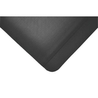 Image of COBA Europe Fluted Anti-Fatigue Floor Mat Black 0.9m x 0.6m x 10mm 