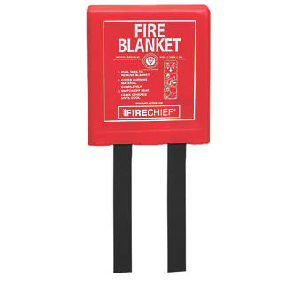 Image of Firechief Fire Blankets with Rigid Case 1.2m x 1.2m 20 Pack 