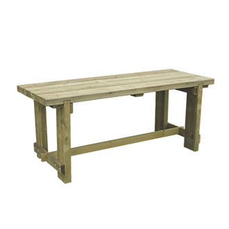 Image of Forest Refectory Garden Table 1800mm x 700mm x 750mm 