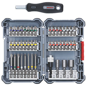 Image of Bosch Professional 1/4" Hex Shank Mixed Screwdriver Bit Set 44 Pcs 
