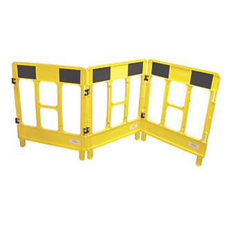 Image of JSP 3-Gate Workgate Barrier Panel Yellow & Black 