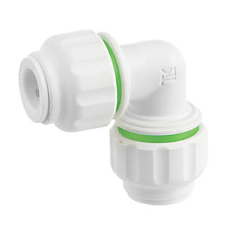 Image of Flomasta Twistloc Plastic Push-Fit Equal 90Â° Elbow 10mm 