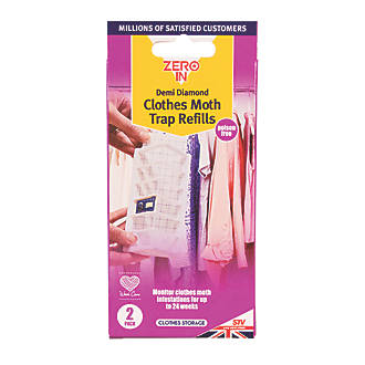 Image of Zero In Clothes Moth Pheromone Monitoring Trap Refills 38g 2 Pack 
