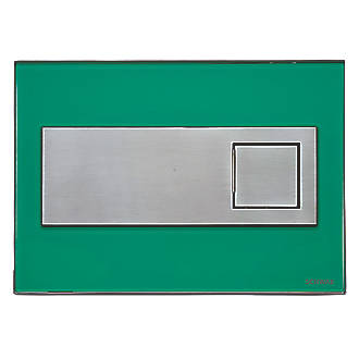 Image of Fluidmaster Schwab Caro 9228 Dual-Flush Flushing Plate Mint Green 