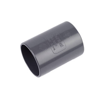 Image of FloPlast Straight Couplers 32mm x 32mm Grey 5 Pack 