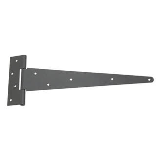 Image of Smith & Locke Black Powder-Coated Strong Tee Hinges 400mm 2 Pack 