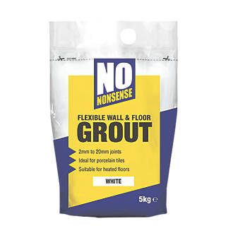 Image of No Nonsense Wall & Floor Grout White 5kg 