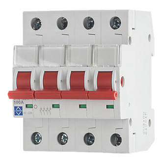 Image of Lewden 100A 4-Pole 3-Phase Mains Switch Disconnector 