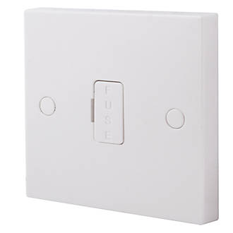 Image of British General 900 Series 13A Unswitched Fused Spur & Flex Outlet White 