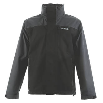 Image of DeWalt Storm Waterproof Jacket Black / Grey X Large 45-47" Chest 