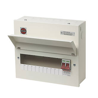 Image of Wylex 13-Module 11-Way Part-Populated Main Switch Consumer Unit 